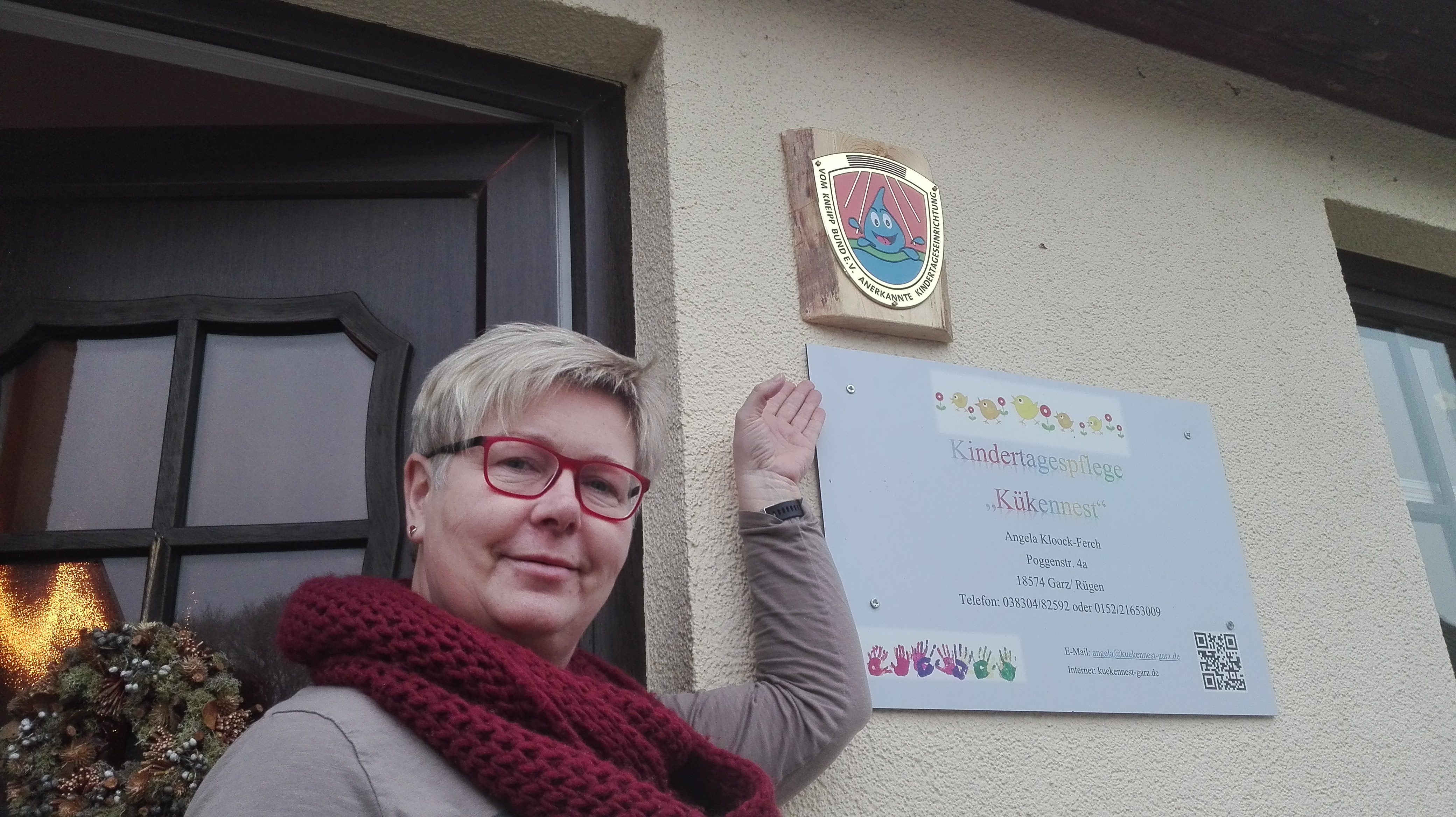Tagesmutter Angela mit Kneipp-Zertifikat